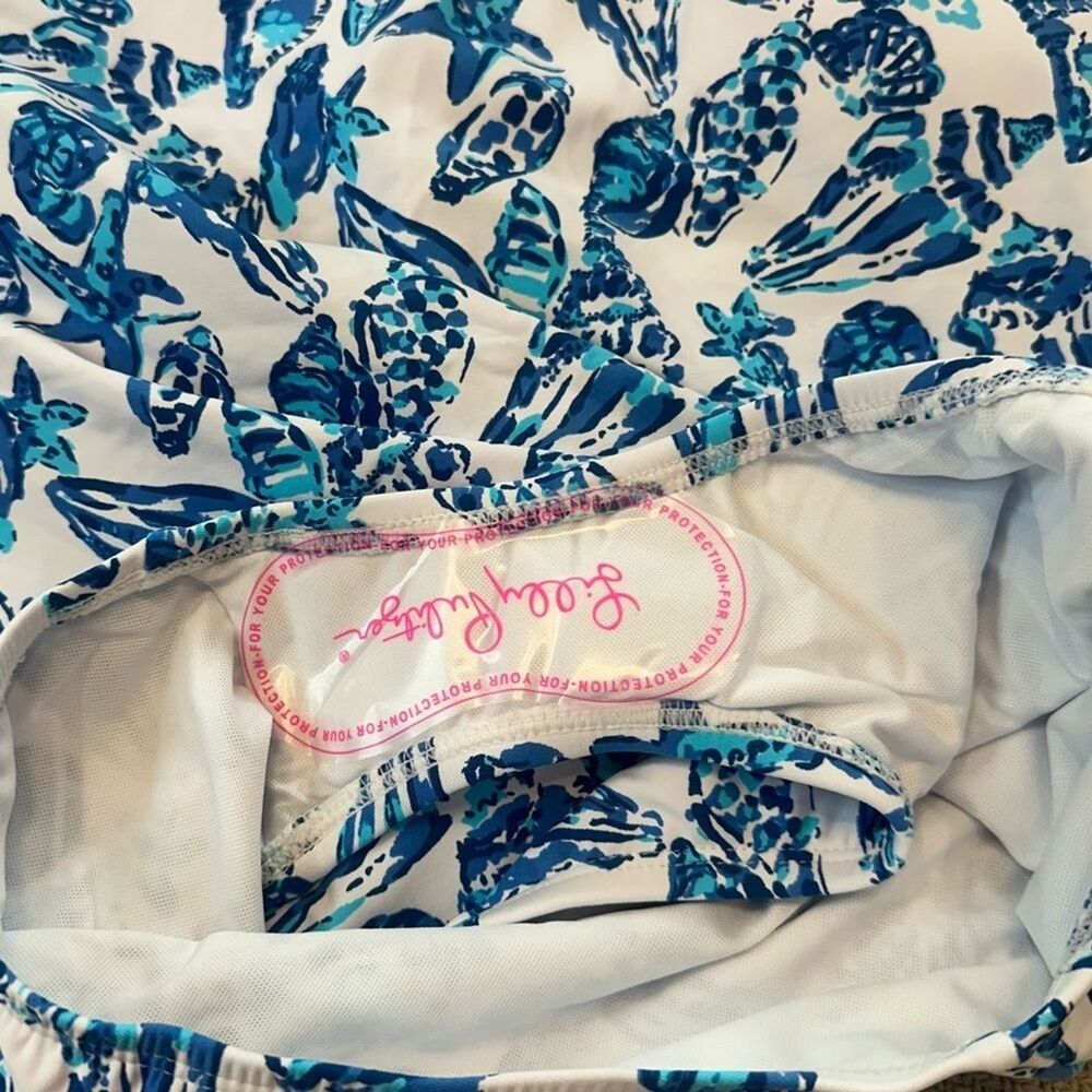 Lilly Pulitzer Swim Bathing Suit One Piece Size 10 NWT $148 Shell Collector Blue - Picture 7 of 10